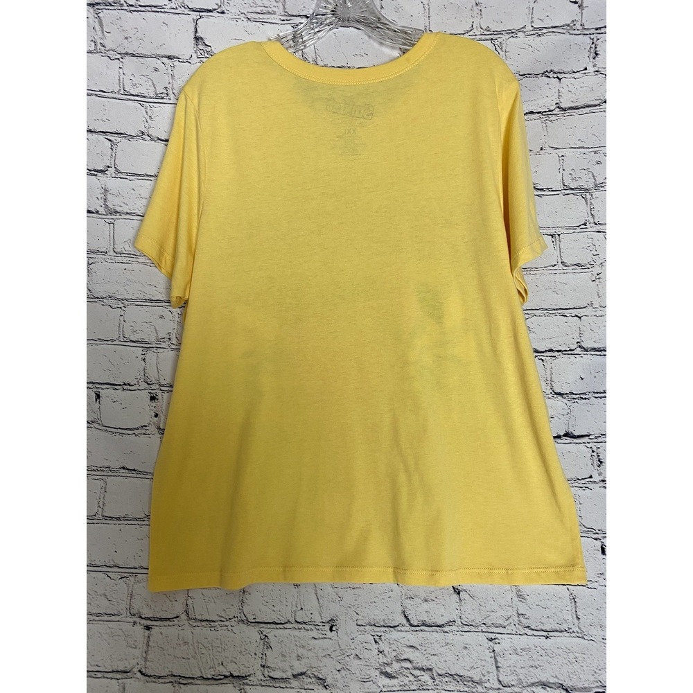 Women's Yellow‎ XXL Sunkist Graphic T-shirt - Picture 4 of 6